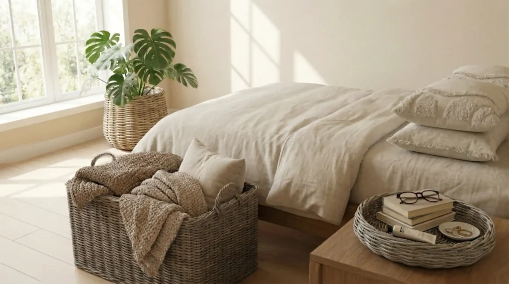 Kubu Rattan in Bedroom